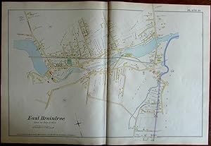 Braintree Monatiquot River Norfolk County Massachusetts 1888 large detailed map