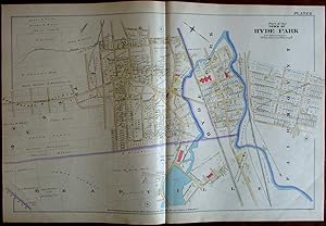 Hyde Park Sunnyside Fairmount Norfolk County Massachusetts 1888 detailed map