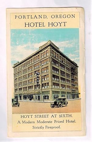 Advertising Brochure ) Portland, Oregon HOTEL HOYT Hoyt Street at Sixth