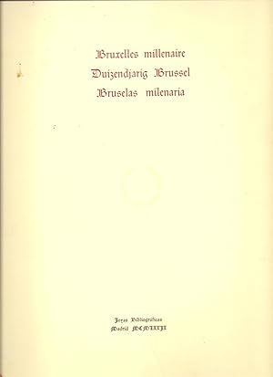 Imagen del vendedor de Bruxelles Millenaire Duizendjarig Brussel Bruselas Milenaria hd 87 39 a la venta por Charles Lewis Best Booksellers