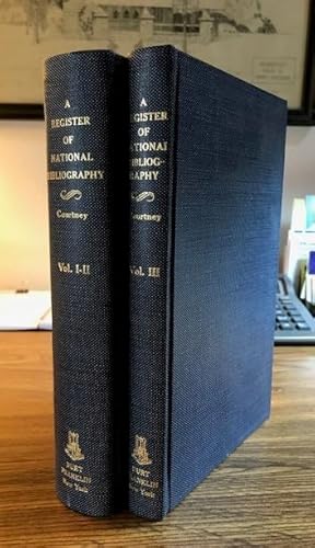 Image du vendeur pour A Register of National Bibliography (3 vols in 2) mis en vente par Cultural Images