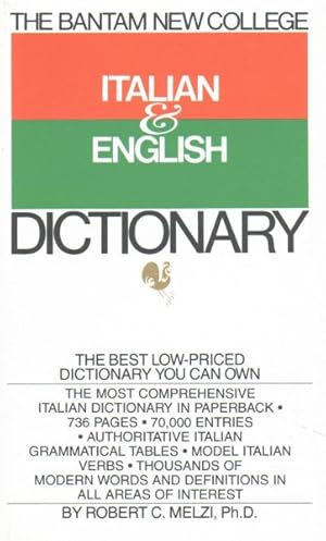 Bild des Verkufers fr Bantam New College Italian and English Dictionary zum Verkauf von GreatBookPrices