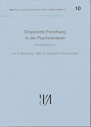 Image du vendeur pour Empirische Forschung in der Psychoanalyse. Ein Symposion am 4. Dezember 1987 im Sigmund-Freud-Institut. Mit Adolf-Ernst Meyer. Vorwort Falk Berger. Materialien aus dem Sigmund-Freud-Institut Frankfurt 10. mis en vente par Fundus-Online GbR Borkert Schwarz Zerfa