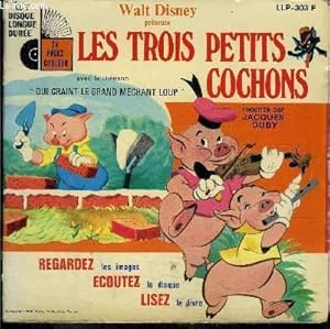 Livre-Disque 45t // Les trois petits cochons