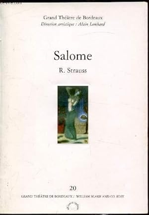 Bild des Verkufers fr R. Strauss - "Salome" - Grand thtre de Bordeaux Avril 1995 - Drame musical en un acte - zum Verkauf von Le-Livre