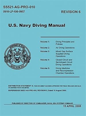 Seller image for U.s. Navy Diving Manual Revision 6, Apr for sale by GreatBookPrices