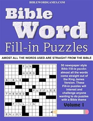 Seller image for Bible Word Fill-in Puzzles : Fun Fill-in Word Puzzles With Words Out of the Bible for sale by GreatBookPrices