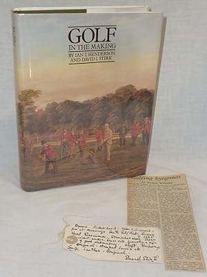 Seller image for Golf in the Making (with Supplement) for sale by Antiquarian Golf