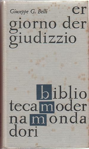 Imagen del vendedor de Er giorno der giudizzio - Giuseppe G. Belli a la venta por libreria biblos