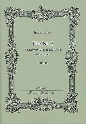 Bild des Verkufers fr Trio G-Dur Nr.2 op.45 fr Klavier,Violine und Viola : Partitur und Stimmen zum Verkauf von AHA-BUCH GmbH