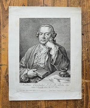 Kupferstich-Porträt von Jungwierth nach Oefele. Mathias Etenhueber.