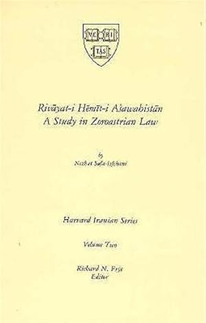 Bild des Verkufers fr Rivayat-i Hemit-i Asawahistan : A Study in Zoroastrian Law zum Verkauf von GreatBookPrices