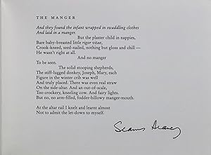 The Manger: HEANEY Seamus