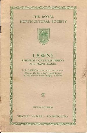 Lawns Essentials of Establishment and Maintenance