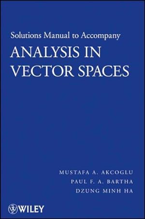 Imagen del vendedor de Analysis in Vector Spaces a la venta por GreatBookPrices