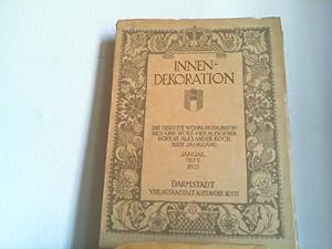 Seller image for Innendekoration. Die gesamte Wohnungskunst in Bild und Wort. Heft Januar 1925. XXXVI. Jahrgang. for sale by Antiquariat im Schloss