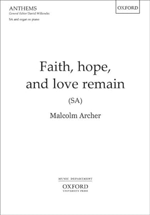 Seller image for Faith, Hope, And Love Remain: Sa Vocal Score for sale by GreatBookPrices