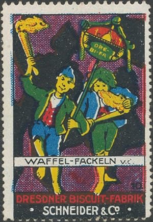 Imagen del vendedor de Reklamemarke Waffel Fackeln a la venta por Veikkos