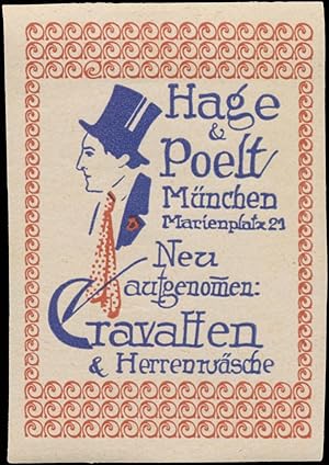 Seller image for Reklamemarke Cravatten & Herrenwsche for sale by Veikkos