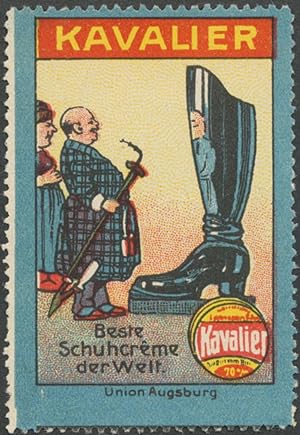 Seller image for Reklamemarke Kavalier beste Schuhcreme der Welt for sale by Veikkos
