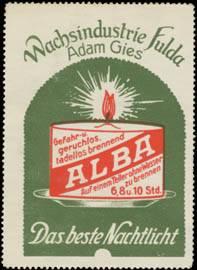 Seller image for Reklamemarke Alba das beste Nachtlicht for sale by Veikkos