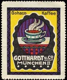 Bild des Verkufers fr Reklamemarke Gohaco Kaffee zum Verkauf von Veikkos