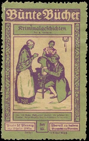 Seller image for Reklamemarke Kriminalgeschichten for sale by Veikkos