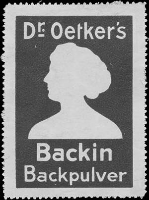 Imagen del vendedor de Reklamemarke Dr. Oetkers Backin Backpulver a la venta por Veikkos