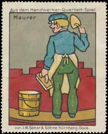 Immagine del venditore per Reklamemarke Maurer - Quartett-Spiel venduto da Veikkos