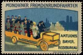 Seller image for Reklamemarke Mnchner Fremdenrundfahrten for sale by Veikkos