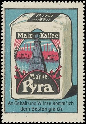 Seller image for Reklamemarke Malz-Kaffee Marke Pyra for sale by Veikkos