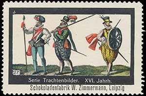 Immagine del venditore per Reklamemarke Trachtenbilder XVI. Jahrhundert venduto da Veikkos