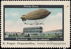 Reklamemarke Militär-Luftschiff