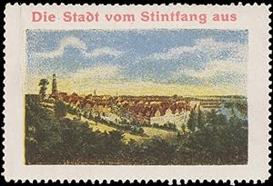 Seller image for Reklamemarke Die Stadt vom Stintfang aus for sale by Veikkos