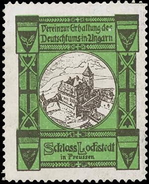 Seller image for Reklamemarke Schloss Lochstedt in Preussen for sale by Veikkos