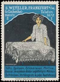 Immagine del venditore per Reklamemarke Stickerei Spitzen venduto da Veikkos