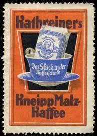 Bild des Verkufers fr Reklamemarke Kathreiners Kneipp Malzkaffee zum Verkauf von Veikkos