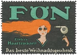 Bild des Verkufers fr Reklamemarke Fn elektrischer Haartrockner zum Verkauf von Veikkos