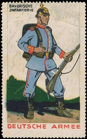 Seller image for Reklamemarke Bayerische Infanterie for sale by Veikkos
