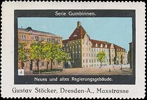 Seller image for Reklamemarke Neues und altes Regierungsgebude for sale by Veikkos