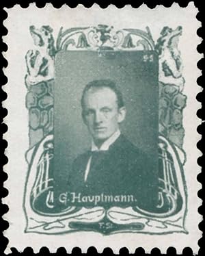 Seller image for Reklamemarke Gerhart Hauptmann for sale by Veikkos