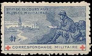 Bild des Verkufers fr Reklamemarke Correspondance Militaire zum Verkauf von Veikkos