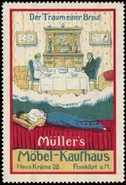 Seller image for Reklamemarke Mllers Mbel-Kaufhaus for sale by Veikkos