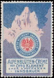 Seller image for Reklamemarke Alpenblten-Creme for sale by Veikkos