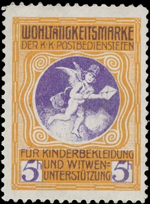Bild des Verkufers fr Reklamemarke Wohlttigkeitsmarke der k.k. Postbediensteten zum Verkauf von Veikkos