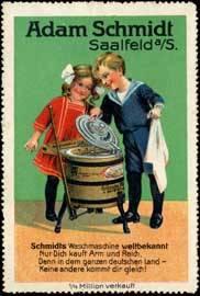 Seller image for Reklamemarke Schmidts Waschmaschine for sale by Veikkos