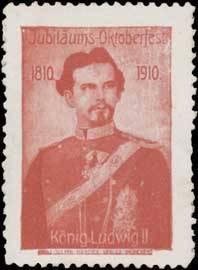 Bild des Verkufers fr Reklamemarke Knig Ludwig II. zum Verkauf von Veikkos