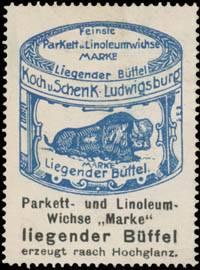 Seller image for Reklamemarke Liegender Bffel Parkett & Linoleumwichse for sale by Veikkos