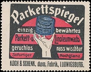 Seller image for Reklamemarke Parkettspiegel for sale by Veikkos