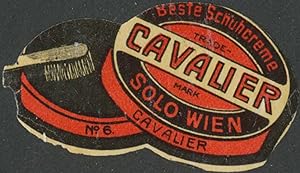 Seller image for Reklamemarke Cavalier beste Schuhcreme for sale by Veikkos